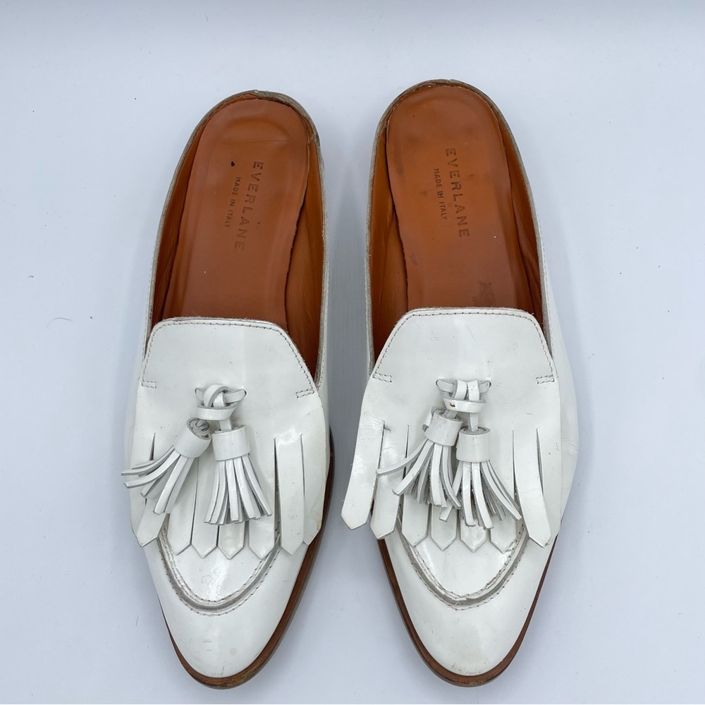 Everlane Modern Loafer Italian Mule 8 1/2 White - Picture 5 of 16